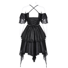 Load image into Gallery viewer, SKT21601 Cashew Jacquard puffy dress with suspenders