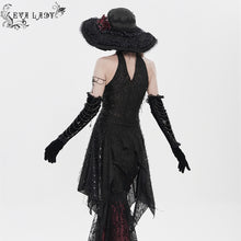 Load image into Gallery viewer, ETT049 Sequined Fringe-Trimmed Sleeveless T-Shirt