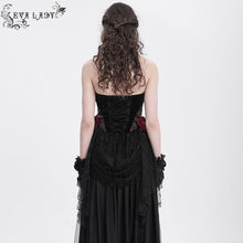 Load image into Gallery viewer, ECST00902 red Heart Shaped Floral Gothic Corset