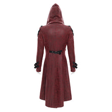 Load image into Gallery viewer, CT27902 Punk-Style Long Leather Coat with Hood