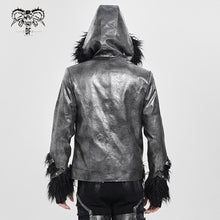 Load image into Gallery viewer, CT273 Punk hooded long-sleeved jacket with multiple straps on the front
