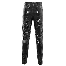 Load image into Gallery viewer, PT230 Punk patent leather double row eyelet men's trousers