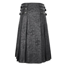 Load image into Gallery viewer, SKT186 Punk crackled leather men's kilt