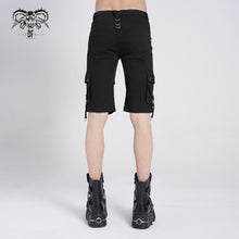 Load image into Gallery viewer, PT029 punk rock adjustable zippered summer men shorts with loops