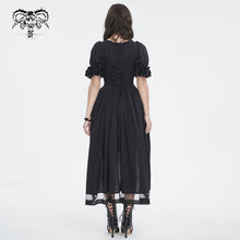 Load image into Gallery viewer, SKT194 Gothic gathered-front tunic dress