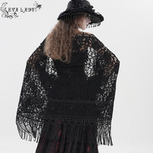 Load image into Gallery viewer, ECA024 Large Floral Wool Shawl with Tassels