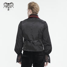 Load image into Gallery viewer, WT07802 red Gothic embroidered contrasting colors waistcoat