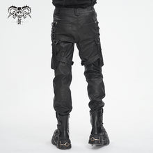 Load image into Gallery viewer, PT24401 Steampunk brush-off leather trousers