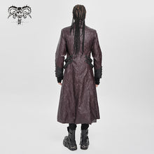 Load image into Gallery viewer, CT26902 Punk pleated leather long coat
