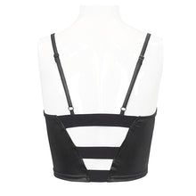 Load image into Gallery viewer, TT246 Knitted mesh spliced lace up suspenders
