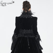 Load image into Gallery viewer, ECT015 Gothic Feather Ultra Short Women's Dress Jacket