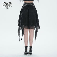 Load image into Gallery viewer, SKT168 Punk Irregular Mesh Skirt