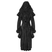 Load image into Gallery viewer, CT214 Small shawl fur collar hooded long coat