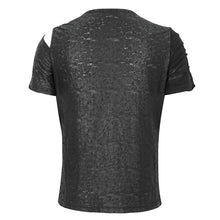 Load image into Gallery viewer, TT249 Tattered Knit Zipper Webbing Men's T-Shirt