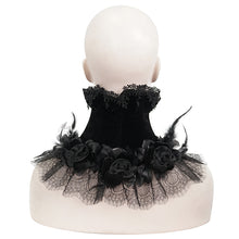 Load image into Gallery viewer, ECA013 Feather rose lace collar