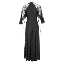 Load image into Gallery viewer, SKT172 Gothic High Slit Lace Asymmetric Long Dress