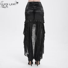 Load image into Gallery viewer, ESKT060 Rose mesh Tassels Gothic Skirt