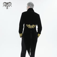 Load image into Gallery viewer, CT20801 Black Embroidered Stand Collar Tuxedo Men's Dress Jacket
