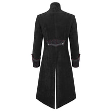 Load image into Gallery viewer, CT23801 black Men's long chenille coat