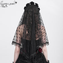 Load image into Gallery viewer, EAS023 Seven Roses Diamond mesh Veil