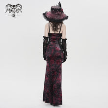 Load image into Gallery viewer, SKT25302 Gothic Velvet Strappy Dress with Side Seam Pleats