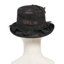 Load image into Gallery viewer, AS28501 Gothic Hand-Painted Top Hat with Side Ruffles and Tassels