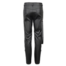 Load image into Gallery viewer, PT216 Men's faux leather trousers with zipped legs