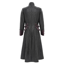 Load image into Gallery viewer, CT26901 Punk pleated leather long coat