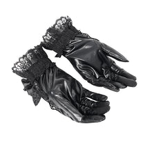 Load image into Gallery viewer, EGE004 Four-sided stretch embossed short leather gloves