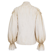 Load image into Gallery viewer, SHT11402 Steampunk Distressed Women Long Sleeve Shirt
