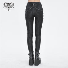 Load image into Gallery viewer, PT239 Punk Irregular Semi-perspective Knit Women's Trousers
