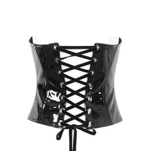 Load image into Gallery viewer, CST00601 patent leather strappy corset
