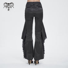 Load image into Gallery viewer, PT241 Gathered flared trousers with side seams