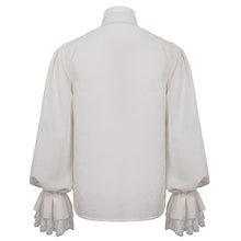 Load image into Gallery viewer, SHT08302 white daily Gothic Lantern Sleeve Shirts