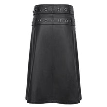 Load image into Gallery viewer, SKT203 Punk non-elastic twill material men kilt