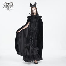 Load image into Gallery viewer, CA040 Gothic stand collar velvet women and men cloak