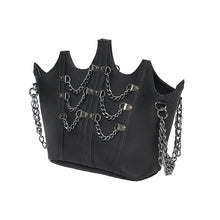 Load image into Gallery viewer, AS268 Fine Textured Punk-style Leather Bag with Bat-shaped