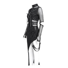 Load image into Gallery viewer, SKT237 Snake print vinyl knit punk dress