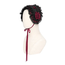 Load image into Gallery viewer, AS27603 Lolita Rose Flower Headband with Veil