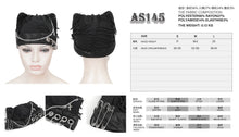 Load image into Gallery viewer, AS145 Punk torn big holes cat ear hat with chain