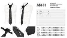 Load image into Gallery viewer, AS151 Gothic Rose dark fringe Men's Tie