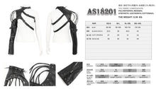 Load image into Gallery viewer, AS18201 Black Punk halter single shoulder women short jacket