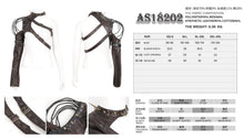 Load image into Gallery viewer, AS18202 Brown Punk halter single shoulder women short jacket