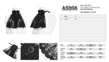 Load image into Gallery viewer, AS206 Lace fringe beaded gothic men bow tie