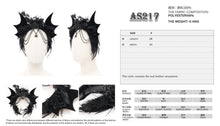 Load image into Gallery viewer, AS217 Gothic bat wings chain tassel headband