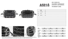 Load image into Gallery viewer, AS218 Punk Heart-shaped  Chain Crossbody cylinder bag
