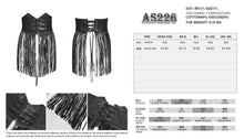 Load image into Gallery viewer, AS226 Sequined long tassel punk corset