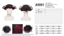Load image into Gallery viewer, AS261 Small Rolled-Brim Velour Beanie with 3D Rose Embellishment on the Brim