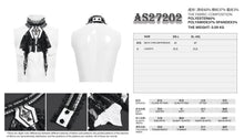 Load image into Gallery viewer, AS27202 White Branch patterned rose mesh gothic bow tie