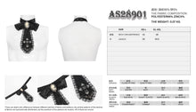 Load image into Gallery viewer, AS28901 Glossy pleated Gothic collar and bow tie